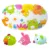 Set covoras de baie si 3 jucarii animalute, Knorr Toys, 69 x 39 cm