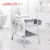 Set de baie 2 in 1 cu Masuta de infasat si Cadita de baie, Colibro Flip, cu termometru, inaltime reglabila, doua roti cu frane, dimensiune 105 x 84 x 58 cm