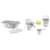 Set de baie cu 6 piese BabyJem Bebe Lux Grey