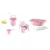 Set de baie cu 6 piese BabyJem Bebe Lux Pink