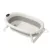 Set de baie pentru copii Little Mom Grey, include Cadita design pliabil ultra-compact cu termometru digital integrat, dop de drenaj, dimensiune 89.5 x 47 x 22 cm, si suport ergonomic detasabil inclus