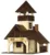 Set de constructie arhitectura, Walachia, Refugiu montan, 135 piese din lemn