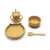 Set de hranire din silicon natural, Lorelli, 4 piese, 6 luni+, Yellow