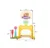 Set de joaca 3 in 1 Nichiduta Garden Sport Yellow cu Poarta fotbal, Cos baschet cu inaltime reglabila, 61x53x99 cm
