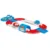 Set de joaca circuit 24 piese cu masinute si elicopter Fisher Price