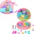 Set de joaca cu 2 papusi si 12 accesorii Polly Pocket, Adventure Moped, HWN98