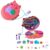 Set de joaca cu 2 papusi si accesorii in gentuta, Polly Pocket, Starring Shani Cuddly Cat, HGT16