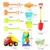 Set de joaca cu nisip pentru copii Matadi, cu camion basculant, galeatusa, moara de nisip, si accesorii specifice incluse