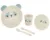Set de masa cu 5 piese KikkaBoo Bamboo Panda Blue