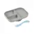 Set de masa silicon Beaba 2 piese gri