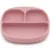 Set de masa silicon Blush farfurie compartimentata cu ventuza si lingurita Kooleco