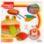 Set de modelare, Super Burger din plastilina, Crafy, 12 piese