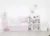 Set de pat pentru bebelusi Pink Panda – 3 piese, 100 bumbac
