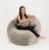 Set fotoliu puf king size perna decorativa old oak umplut cu fulgi de burete memory mix