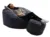 Set fotoliu puf matusalem otoman dusty blue umplut cu fulgi de burete memory mix