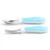 Set furculita si lingurita Munchkin pentru copii Raise 12L+ light blue