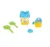 Set galetusa si forme pentru nisip Mini Castle Blue