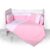 Set lenjerie Lorelli Jursey Za-Za 60 x 120 pink, 7 articole