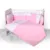 Set lenjerie Lorelli Jursey Za-Za 60 x 120 pink, 7 articole