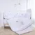 Set lenjerie de pat 5 piese cu protectii laterale Lorelli Ranforce 70 x 140 cm Little Rabbits Gri