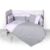 Set lenjerie de pat 7 piese Lorelli Za-Za 60×120 cm grey