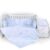 Set lenjerie de pat Lorelli Ranforce blue, 5 articole