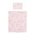 Set lenjerie de pat pentru tarc mic Chipolino Pink Butterflies