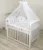 Set lenjerie din bumbac cu protectie laterala pentru pat bebe 120 x 60 cm Animalute Amy