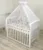 Set lenjerie din bumbac cu protectie laterala pentru pat bebe 120 x 60 cm Safari bej Amy