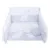 Set lenjerie din bumbac cu protectie laterala pentru pat bebelusi Bear Heart Grey 120×60 cm