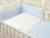 Set lenjerie din bumbac cu protectie laterala pentru pat bebelusi Sweet Dreams Blue 120×60 cm
