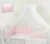 Set lenjerie din bumbac cu protectie laterala pentru pat bebelusi Sweet Dreams Pink 120×60 cm