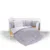 Set lenjerie pat 7 Piese Bumbac Ranforce Lorelli, Lilly Clouds Grey