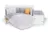 Set lenjerie pat 8 piese bumbac ranforce Trend Happy Clouds Grey