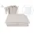 Set lenjerie patut cu 6 piese MimiNu cu volanase pilota si perna cu doua aparatori laterale bumbac 120×60 cm Colectia Royal Beige