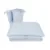 Set lenjerie patut cu 6 piese MimiNu cu volanase pilota si perna cu doua aparatori laterale bumbac 120×60 cm Colectia Royal Blue