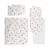 Set lenjerie pentru carucior cu protectie impermeabila 6 piese Bears Pillows Beige