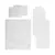 Set lenjerie pentru carucior cu protectie impermeabila 7 piese White Crowns