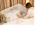 Set lenjerie pentru patut copii cu 5piese KikkaBoo Mini cot Sleepy Sheep compatibila cu saltea 80x50cm,din bumbac,Cearceaf,Perna,Fata de perna,Pilota,Fata de pilota cu fermoar