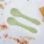 Set lingurite din silicon AppeKids Raw Green