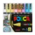 Set markere Posca, UNI PC-5M, 1.8-2.5 MM, 8 culori pastel