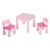 Set masuta si doua scaune New Baby cu parte reversibila Lego Duplo pink