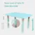 Set masuta si scaunel cu inaltime reglabila 60×60 cm Nichiduta Lift Mint