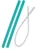 Set paie si perie Minikoioi 100 premium silicone aqua green