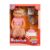 Set papusa Bebelou cu fusta roz, Dollz n More, 40 cm