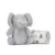 Set pãturã si jucarie Lorelli Classic Nappy 90×75 cm Elefant Gri