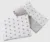 Set paturica 75×100 cm si perna 35×30 cm Nichiduta Minky Stars Grey