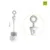 Set perii biberoane 2 in 1 gri
