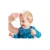 Set pieptan si perie din peri naturali BabyJem Blue