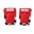 Set protectie cotiere si genunchiere, Globber, Rosu